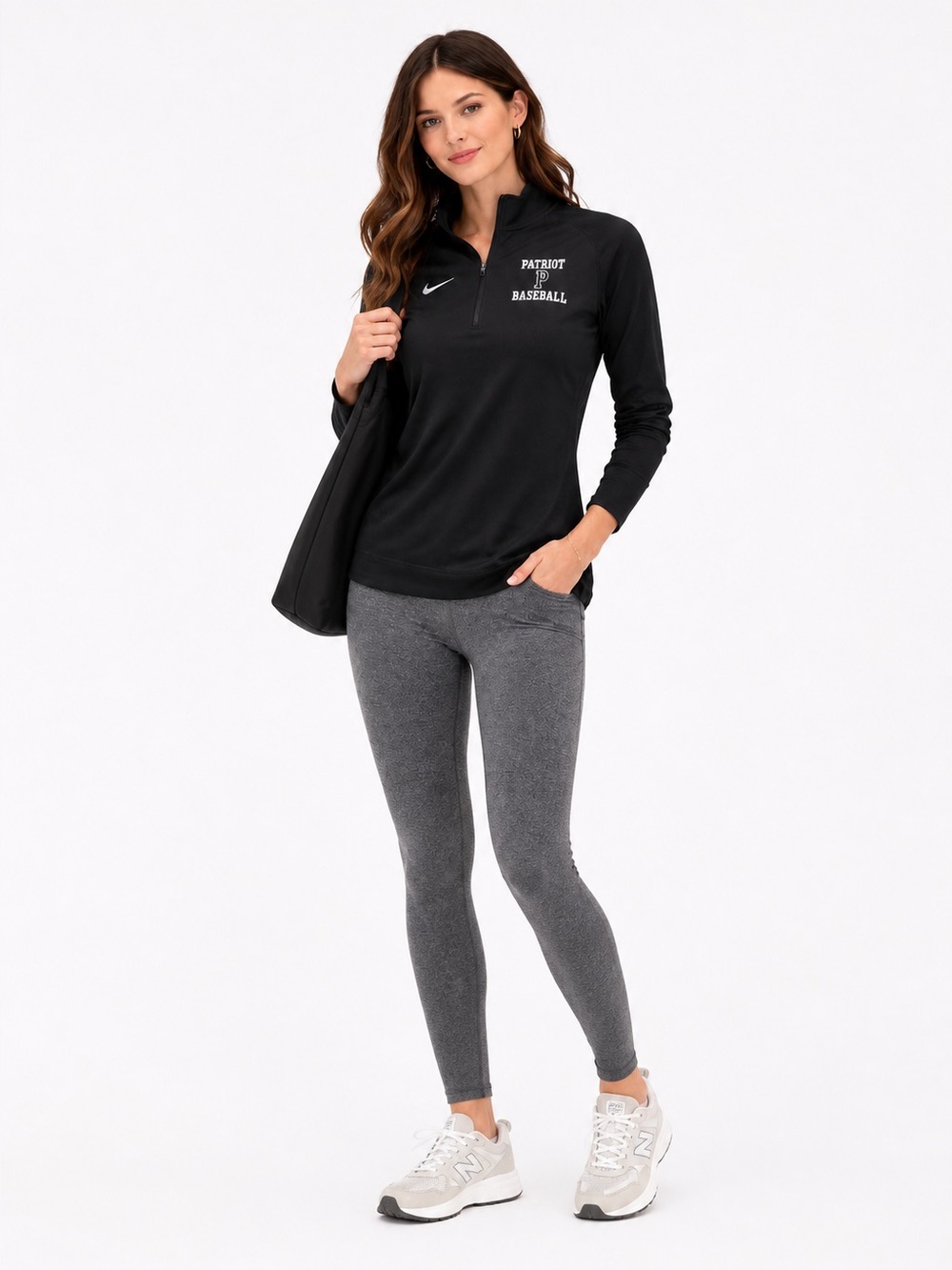 Nike Black Dri-FIT Quarter-Zip Top